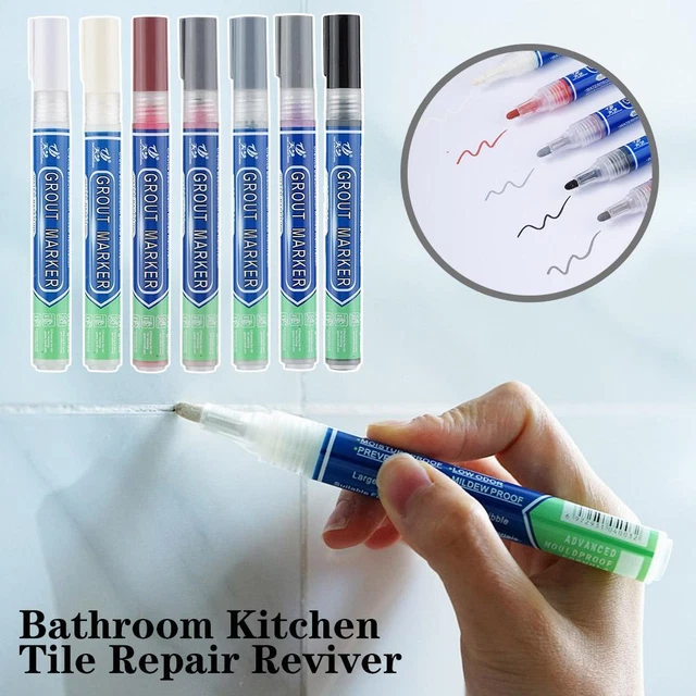 Pluma de lechada antimolde azulejo revive restaura cocina R6T4 marcador azulejo lechada A4L9