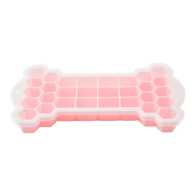 Placa de cubitos de hielo, no pegajosa, práctica, 30 rejillas, forma de panal, hielo en el tallo,