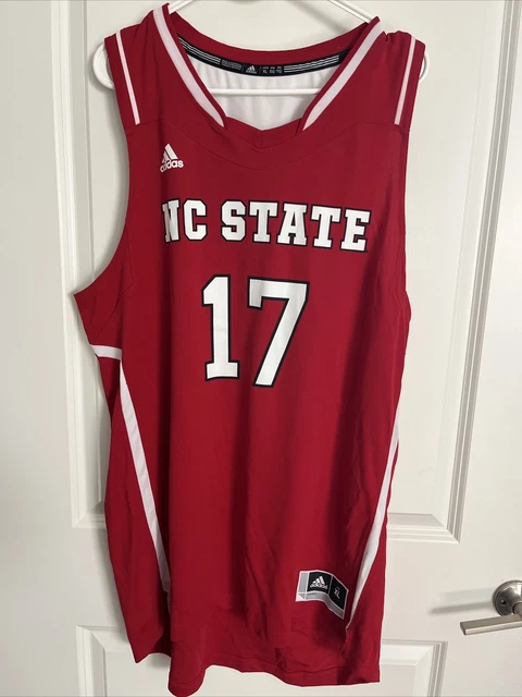Adidas Men's XL Red NC State Basketball Jersey #17 North Carolina State EUC