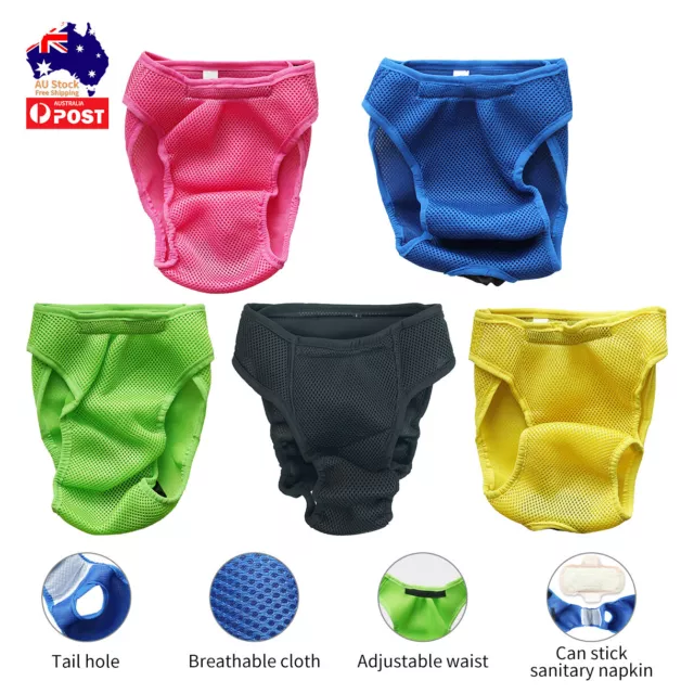 3pcs  Reusable Dog Nappy Period Pants Washable Pet Hygiene Diapers Sanitary