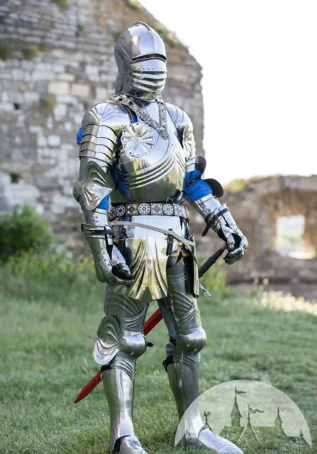 Medieval Full Body Armor 18 Gauge Steel Handmade & Adjustable For Halloween Gift