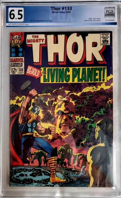 THE MIGHTY THOR #133 PGX 6.5 KEY 1966 FIRST FULL APPEARANCE EGO not CGC CBCS
