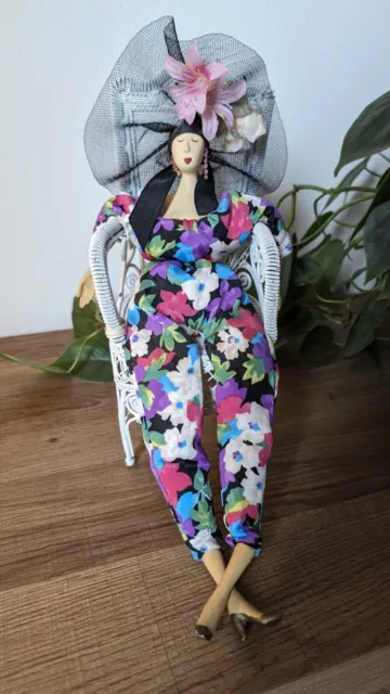 Marie Paule Rigodon Porcelain Doll w/ Chair