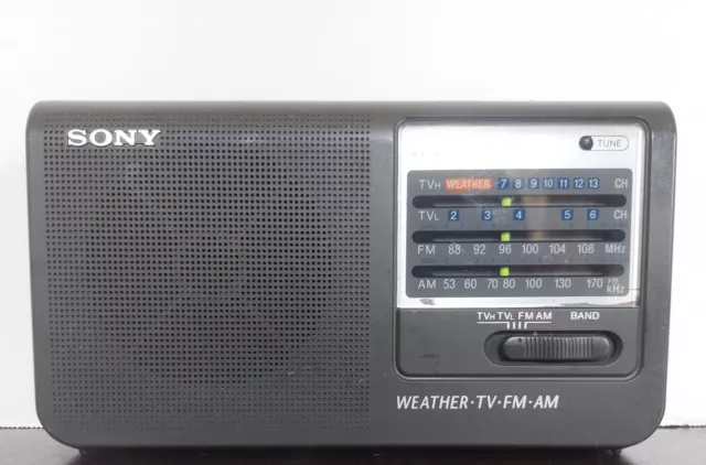 VTG Sony ICF-36 AM/FM/weather/TV Portable Tabletop Radio Tested Working Antenna