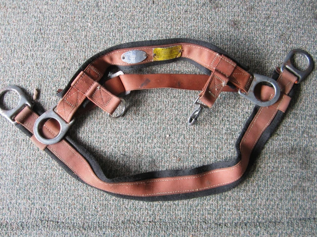 Vintage Klein-Buhrke Model 5484 Climber's Safety Belt Medium