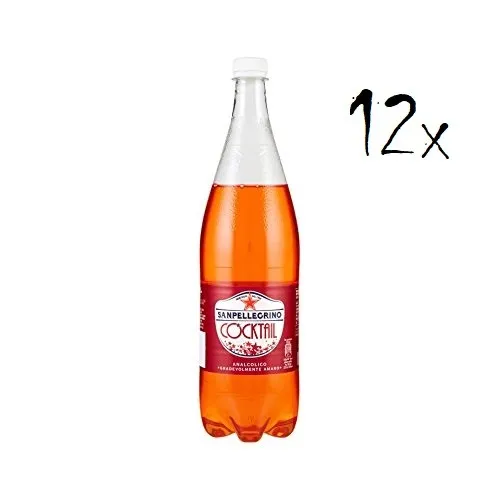 12x San pellegrino PET Flasche 1,25 L Cocktail ginger bitter alkoholfrei Ingwer