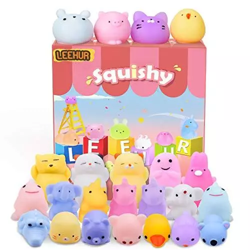 20psc Squishies Jouet Animaux Anti Stress Mochi Squishy Kawaii Squeeze Mini F...