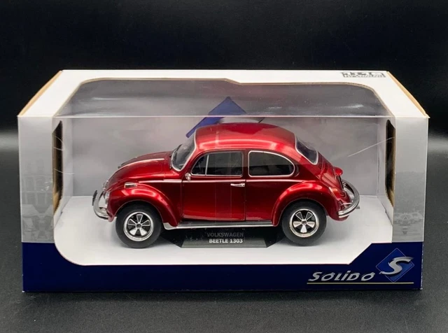 1:18 Solido Volkswagen Beetle 1303 - Métallique Rouge - 1974 Ref: S1800512