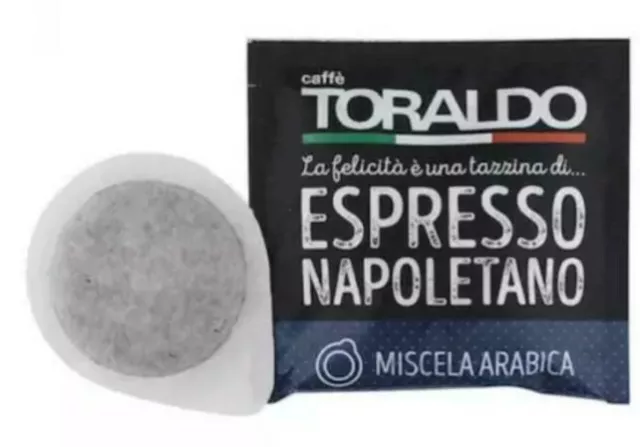 600 Cialde Carta ESE 44 mm Caffè Toraldo miscela arabica