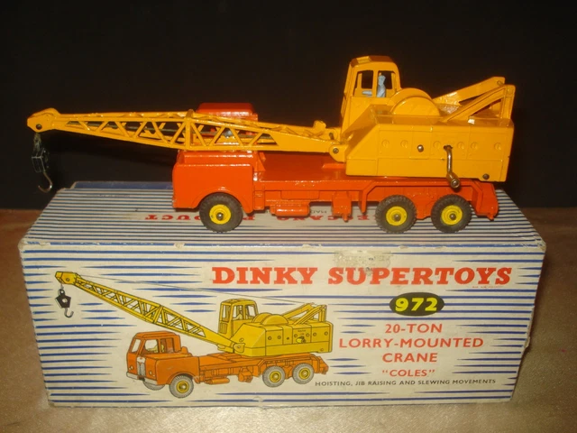 vintage Dinky Supertoys 972 Grue montée sur camion de 20 vintage Dinky Supertoys 972 Grue montée sur camion de 20