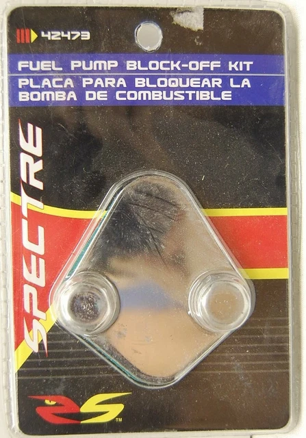 Spectre 42473 Chrome BBC Fuel Pump Mounting Mount Plate Chevy Big Block