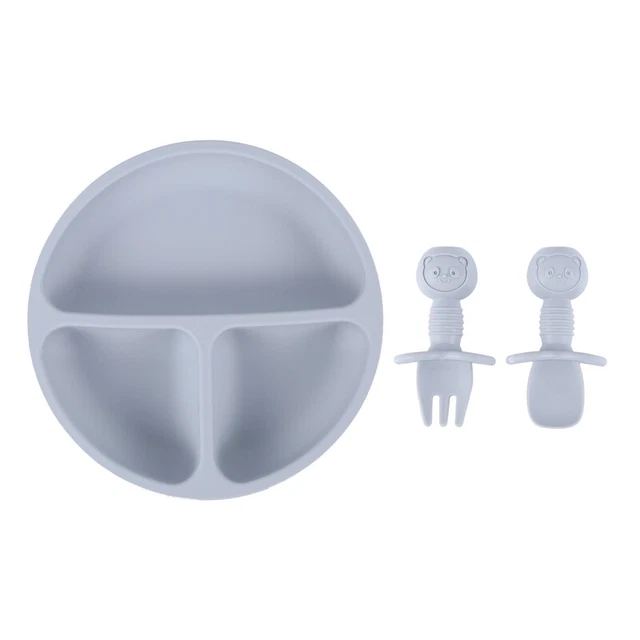 Silicone Plate for Baby,Grip Baby Dish Bowl,Microwave  Plates for Toddler and O7