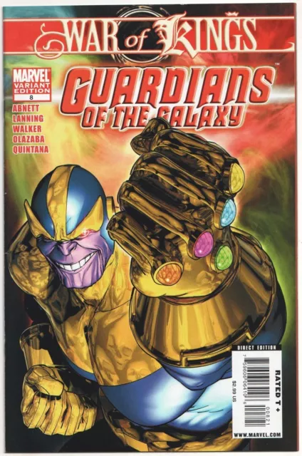 Guardians Of The Galaxy #8 Peterson Thanos Villan Retail Variant Marvel Comics