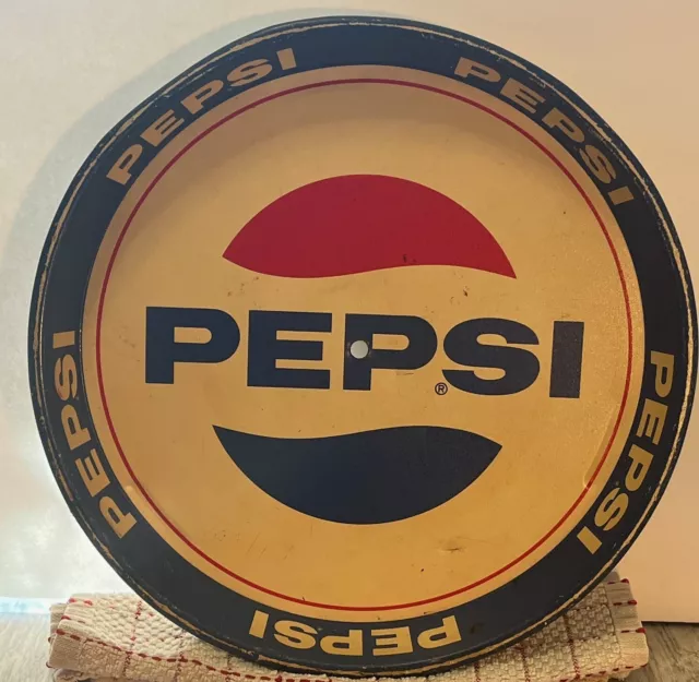 Vintage Pepsi Cola  12In Round Serving Tray