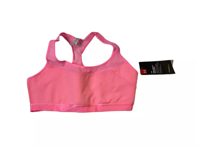 Under armour Donna Ua Breathe Medio Impact SPORTS Bra-Pink Mania, Medio