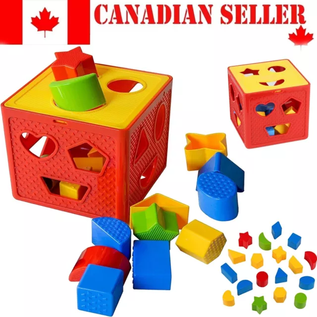 Baby Educational Toys Colorful Block Shape Sorter Toy For  Gift Children Toddler