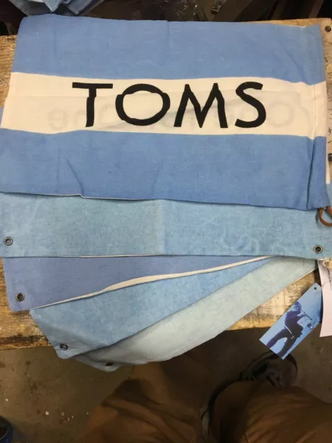 5 TOMS One For One Shoe Bags 3NWT Logo Covers Crafts Flag