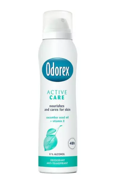 28,67€/L - 6er Pack Odorex Deospray - Active Care - 150ml