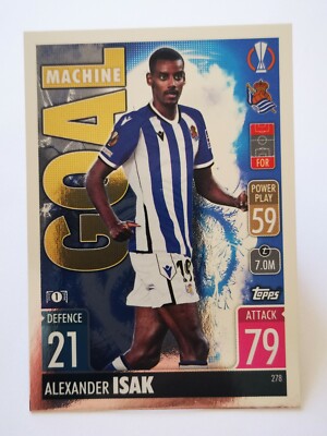 Alexander Topps Match Attax Chrome Ligue des Champions 21/22 Numéro 183 Alexander Isak 