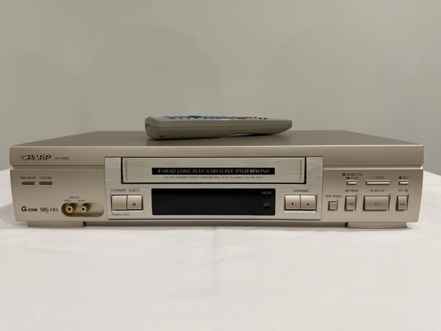 SHARP VC-A490X VHS VCR Working with Remote $129.95 - PicClick AU