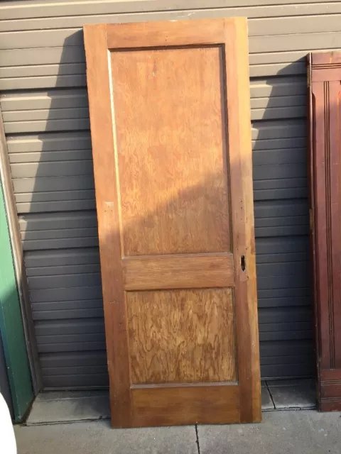 An 164 Antique Pine To Panel Passage Door 30 X 77.75 X1 3/8"