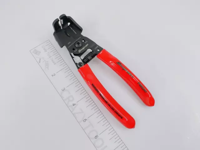 Snap On Tools New PWCH7 RED 90° angled head 7" In-line Wire Stripper/ Cutter USA