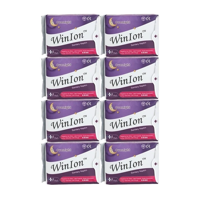 8 Winion Durante la Noche Servilletas Sanitarias Toallas Sanitarias Menstruales