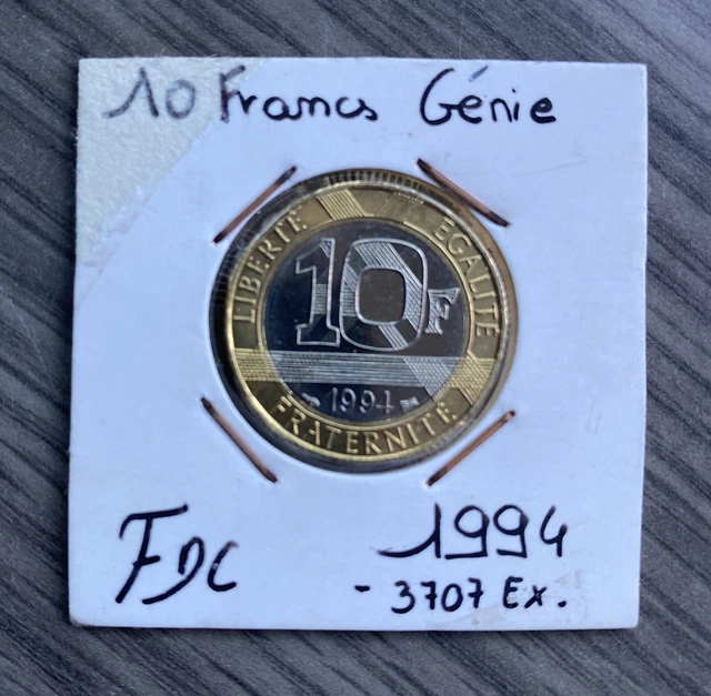 10 Francs Génie De La Bastille 1994 abeille FDC 3707 Exemplaires Rare France
