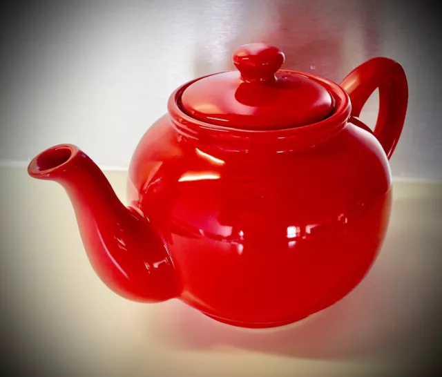 Lovely Bright Red Price & Kensington Ceramic Teapot