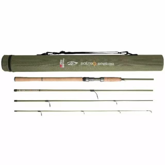 Abu Garcia Salmo Seeker Spinning Lachsspinnrute m. Rohr 4-Teilig 240cm-300cm