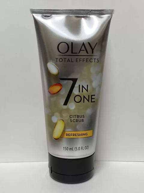 Olay Total Effects 7 In One Citrus Scrub Refreshing Facial Scrub 5.0 Oz - New