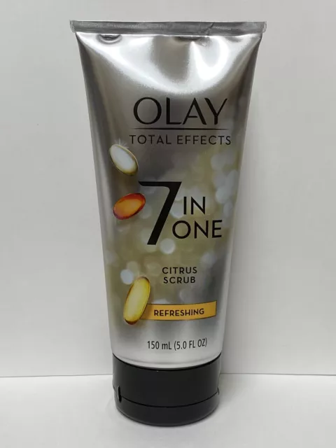 Olay Total Effects 7 In One Citrus Scrub Refreshing Facial Scrub 5.0 Oz - New Olay Total Effects 7 In One Citrus Scrub Refreshing Facial Scrub 5.0 Oz - New