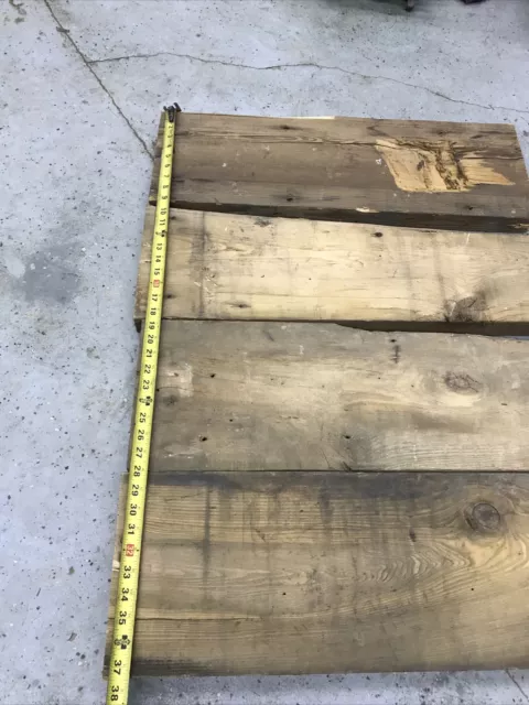 4 2x10x30” Weathered Barn Wood Reclaimed Board Planks table top pine rustic slab 2
