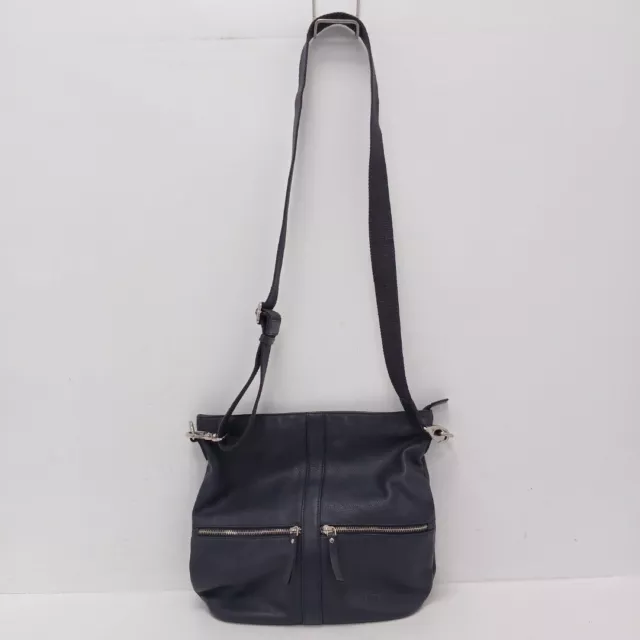 OSPREY NAVY BLUE Handbag Leather RMF35 GB 9.50 PicClick UK