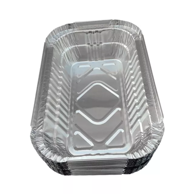 20Pcs Aluminum Foil Grill Drip Pans - Durable Grill Trays – Disposable BBQ