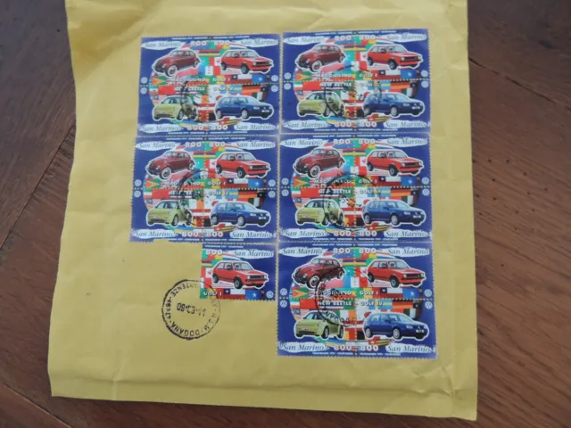 Briefmarken San Marino 1997 Volkswagen , gestempelt gebraucht