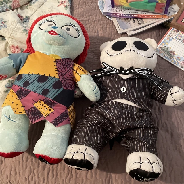 BUILD A BEAR Nightmare Before Christmas Sally Jack Plush 16 inch SET