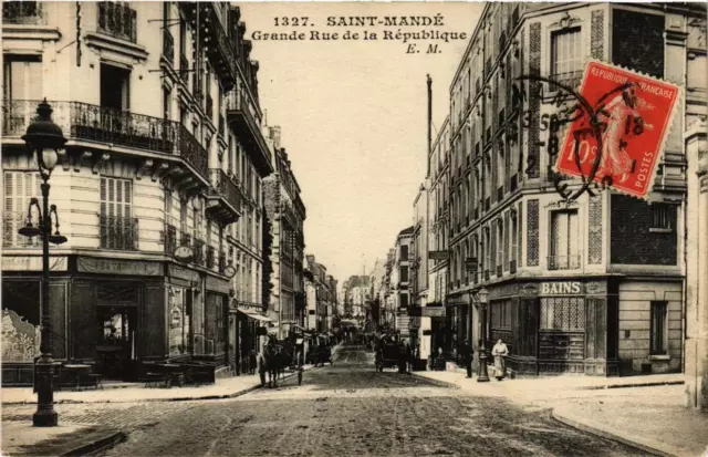 CPA AK St-MANDÉ Grande Rue de la République (672410)