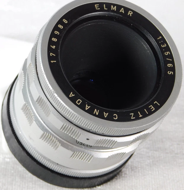 Vintage Leica ELMAR VISOFLEX OTZFO 1:3.5 65mm Canada Camera Lens