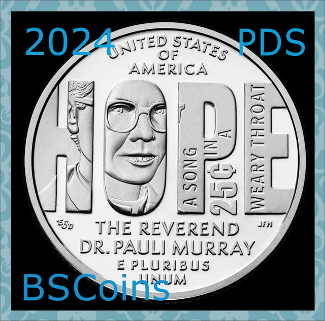 2024 PDS AMERICAN Women Quarter Series Rev Dr Murray THREE Coins
