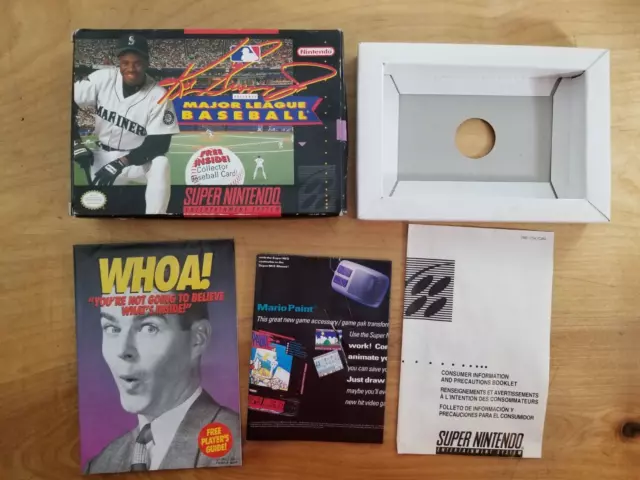 Ken Griffey Jr: Major League Baseball (Super Nintendo) Box + Poster SNES Ken Griffey Jr: Major League Baseball (Super Nintendo) Box + Poster SNES
