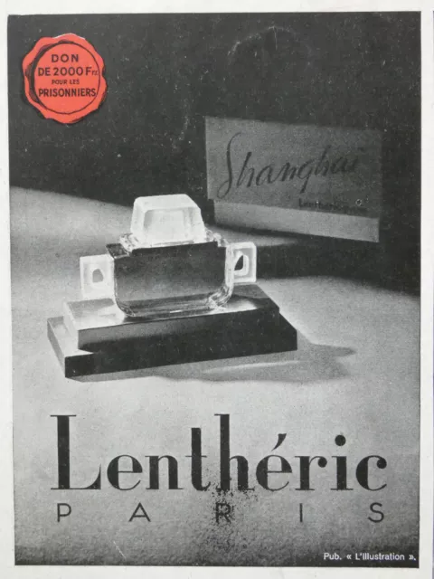 Publicité De Presse 1944 - Parfum Shanghaï Lenthéric Paris - Advertising