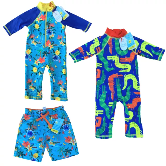 Boys Girls Mini Club Swimsuit Swimming Swim Sun Safe Surf Suit Shorts Baby