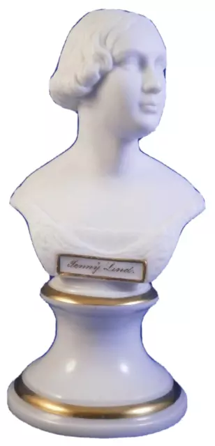 Antique 19thC Chodau Porcelain Jenny Lind Bust Figurine Figure Porzellan Figur