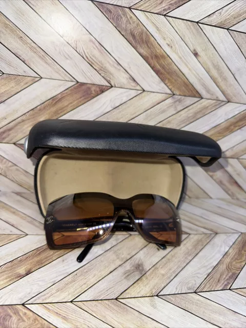 CHANEL 5234-Q 714/3B Sunglasses Brown Tortoise w/ Gold Turn Lock CC Logo  $300.00 - PicClick