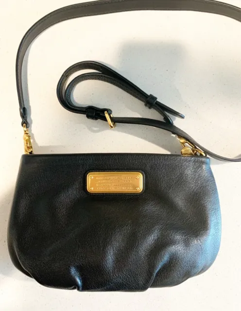 MARC BY MARC JACOBS Q Percy Small BLACK Leather Crossbody Bag Updated Style