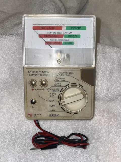 Vintage Micronta Radio Shack Tandy Battery Tester 22-032A Free Shipping