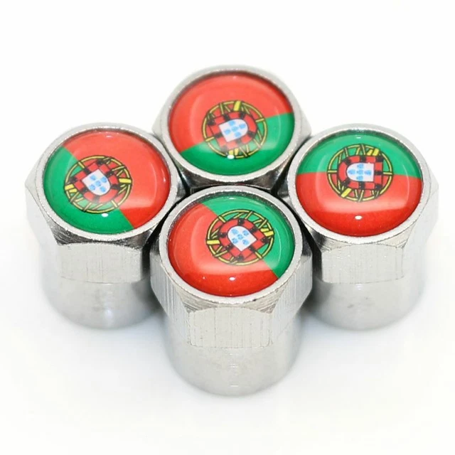 Lot De 4 Bouchons De Valve En Aluminium Pour Pneus - Vélo, Moto, Voiture - Couleur Or - Modèle Ref04