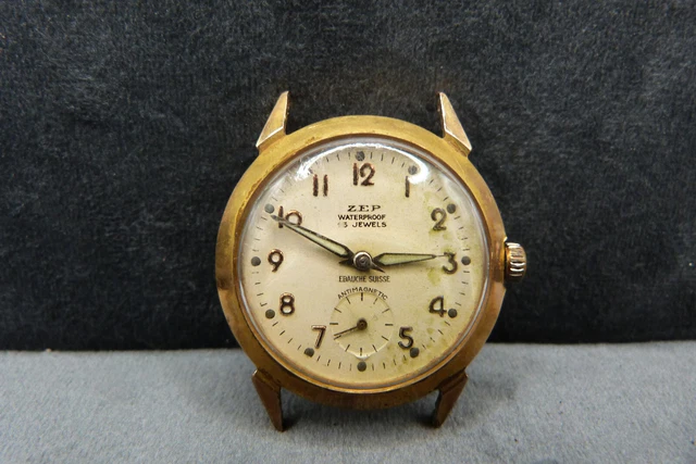 Montre Mécanique Homme HORGA Suisse - Calibre ETA 1080, Occasion En Bon état, Modèle Classique Bracelet Cuir