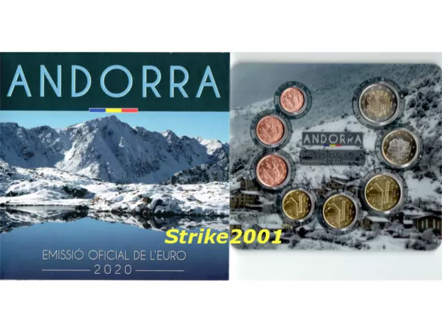 Euro Divisionale ANDORRA 2020 in Folder Ufficiale Zecca